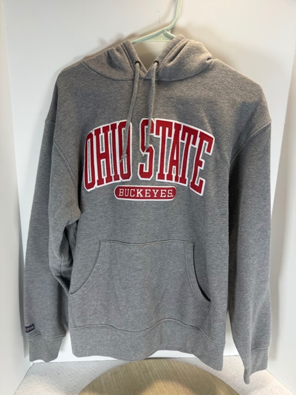 JanSport Ohio State Buckeyes Mens Medium Gray Embroidered Pullover Hoodie OSU